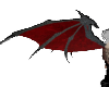 red and black demon wing