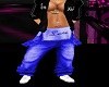 blue love overalls