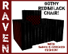 GOTHY RED & BLACK CHAIR!