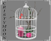 *CM*CHRISTMAS PINK CAGE
