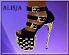 B^heels * gold sparkle