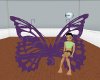 purple  butterfly bench