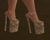 HIGH Bronze fleck heels