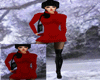 RED SWEATER DRESS