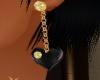 [CI]BlackHeart Earrings