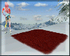 animated red fur rug