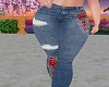 Skin Tight Jeans Roses