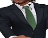 Suit green tie