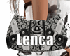 Black and white purse