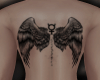🅴 wing back tattoo
