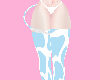 blue cow panties + socks