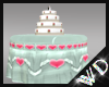 WD* WEDDING CAKE w TABLE