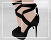 Elegant Bow heels black