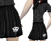 Pinstripe skirt dark