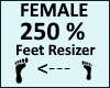 Feet Scaler 250% Female