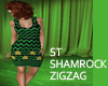 ST DRESS SHAMROCK ZIGZAG