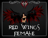 -A- Angel (F) Wings Red