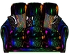 LV rainbow splash couch