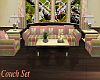 Pink Tea Rose Couch Set