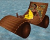 3 POSE WOODEN FLOAT