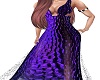 purple textured gown