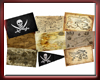 Wall Pirate Maps & Flags
