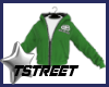 green bb hoodie