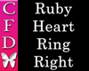 [CFD]Ruby Heart Ring R
