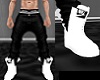 Black pants white Nikes
