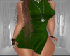 Green Split Dress