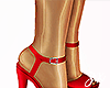 A lady red heels