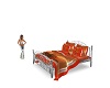 Red, Orange chorme Bed
