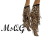 QG Fringe Leopard Boots