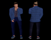 Blue Split Dress Mans