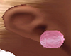 roze oorbellen