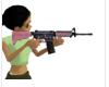 pink m16 rifle  a1