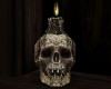 Fallen Skull Candle