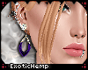 (H:Jovana-Purple Earring