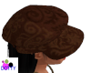 chocolate newsboy cap