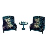 Blue Flower Chair