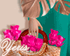 YS! Pink roses basket