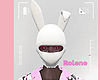 Bilena Bunny Mask white