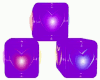Purple 3 Pose Love Cubes