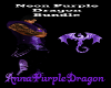 Neon Purple Dragon - M