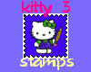 kitty 3 stamps