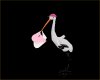 Baby shower girl stork