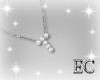 EC| T Necklace Silver