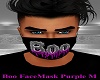 Boo Face Mask Purple M