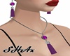 {s} purple jewelry set
