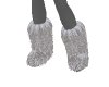Steel Gray Fur Boots